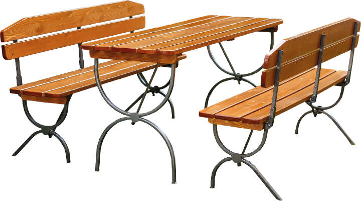 Festzeltgarnitur Linz mit Lehne